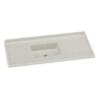 Pia De Cozinha Mármore Sintético 120x55cm Multimóveis CR20479 Travertino - 1