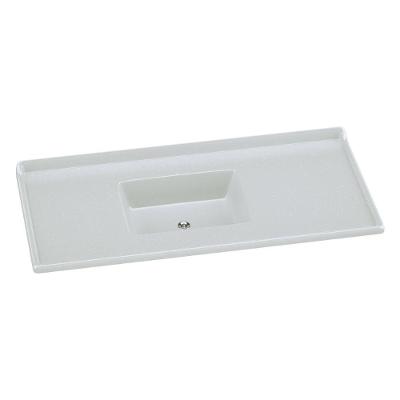 Pia De Cozinha Mármore Sintético 120x55cm Multimóveis CR20479 Off White