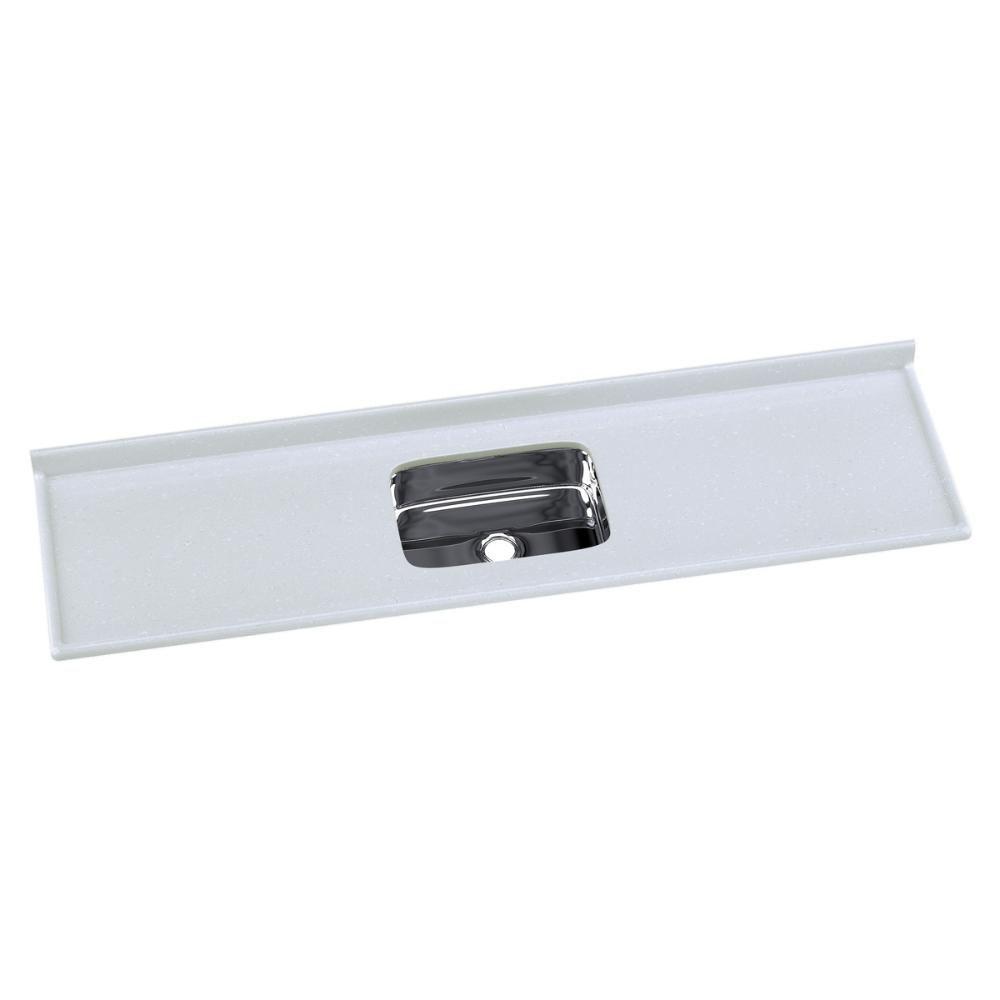 Pia De Cozinha Mármore Sintético 199x55cm Com Cuba Aço Inox Multimóveis CR20477 Off White - 1