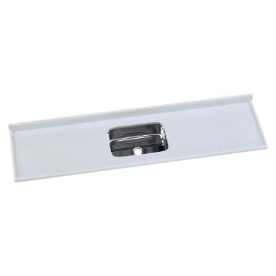 Pia De Cozinha Mármore Sintético 199x55cm Com Cuba Aço Inox Multimóveis CR20477 Off White