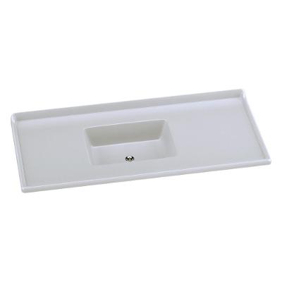 Pia De Cozinha Mármore Sintético 120x55cm Multimóveis CR20479 Gelo