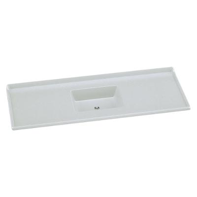 Pia De Cozinha Mármore Sintético 150x55cm Multimóveis CR20481 Off White