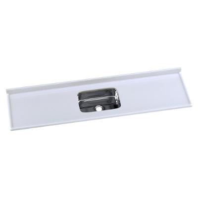 Pia De Cozinha Mármore Sintético 199x55cm Com Cuba Aço Inox Multimóveis CR20477 Gelo
