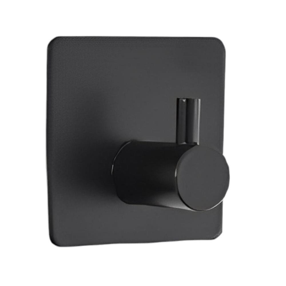 Ganchos Adesivos De Metal Quadrados - Praticidade E Elegância Para Organização De Acessórios E Roupas - 1