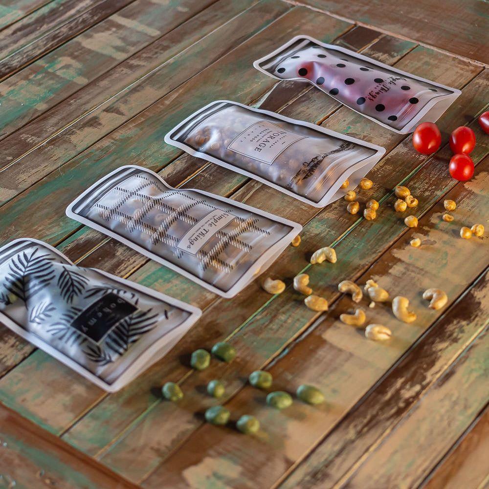 Conjunto De 4 Potinhos De Silicone Para Organização E Armazenamento De Alimentos - 2