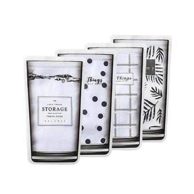 Conjunto De 4 Potinhos De Silicone Para Organização E Armazenamento De Alimentos