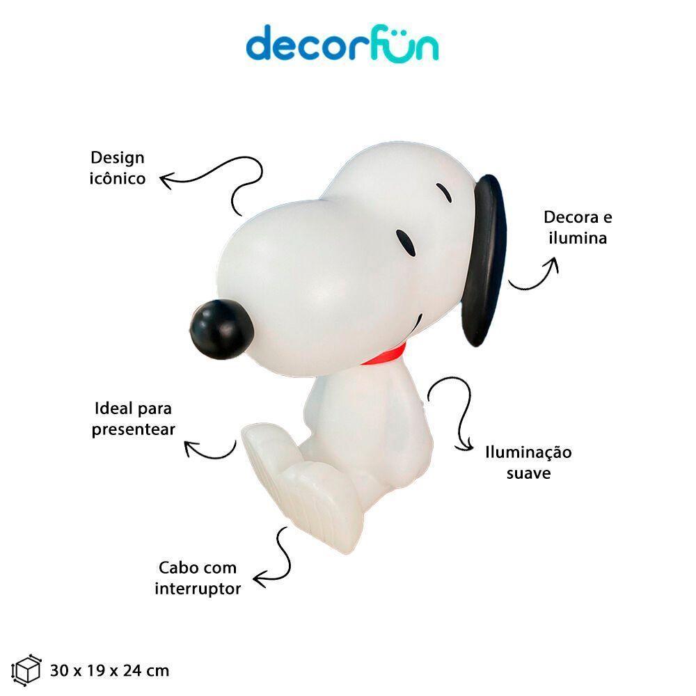 Luz Mágica Snoopy 3d - Iluminação Charmosa E Divertida Para Seus Ambientes - 3