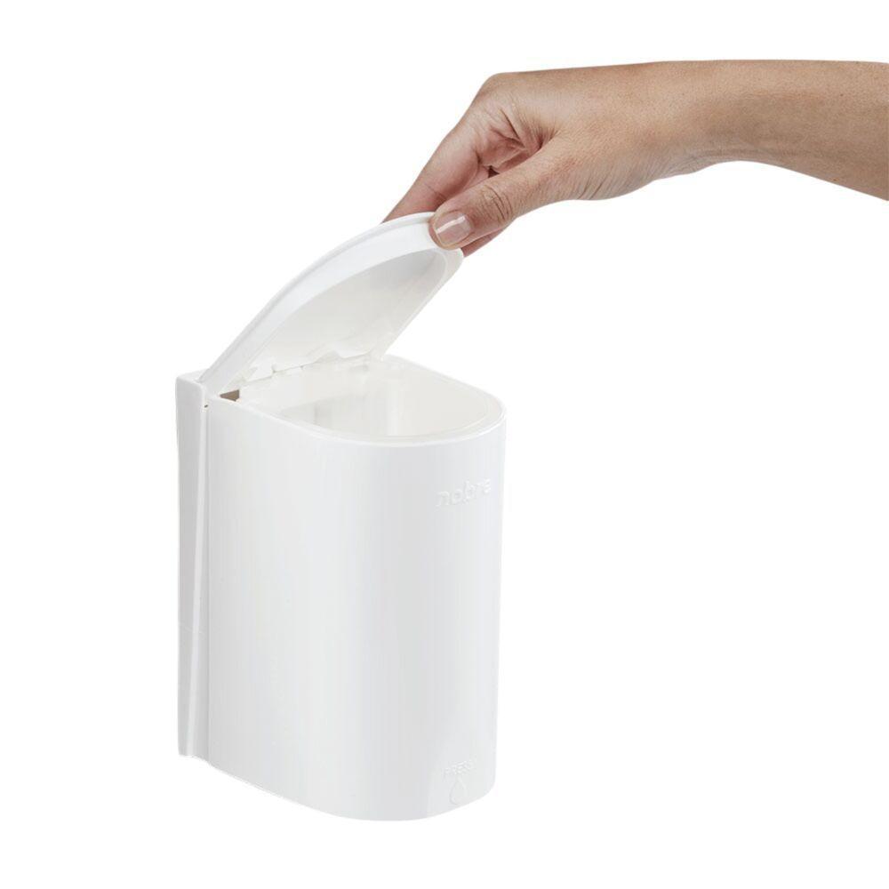 Dispenser Elegante 500ml Para Sabonete Líquido E álcool Gel - Branco Sofisticado - 2