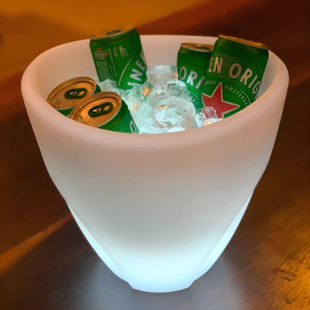 Balde De Gelo Iluminado 5l - Sofisticação E Estilo Para Suas Festas Inesquecíveis! - 4