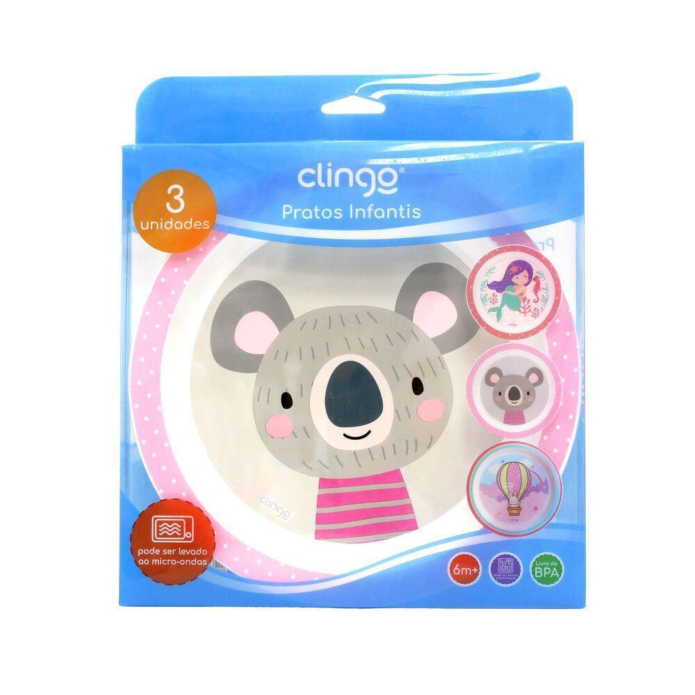 Conjunto De Pratos Infantis Divertidos: Coala, Sereia E Balão Para Refeições Lúdicas - 5