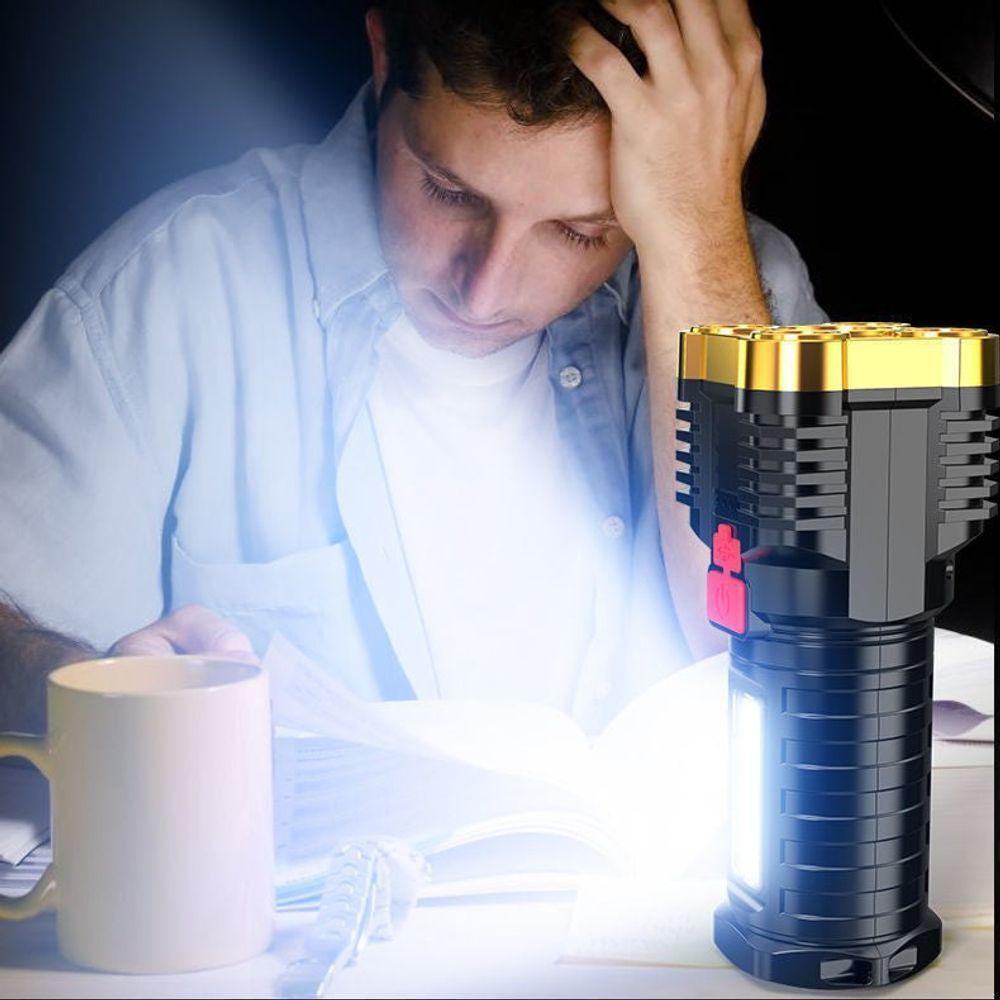 Lanterna Led Premium Com Bateria Longa - Iluminação Sofisticada Para Aventureiros - 4