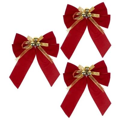 Lindos Laços Decorativos Natalinos - Conjunto Com 3 Peças (11x14cm)