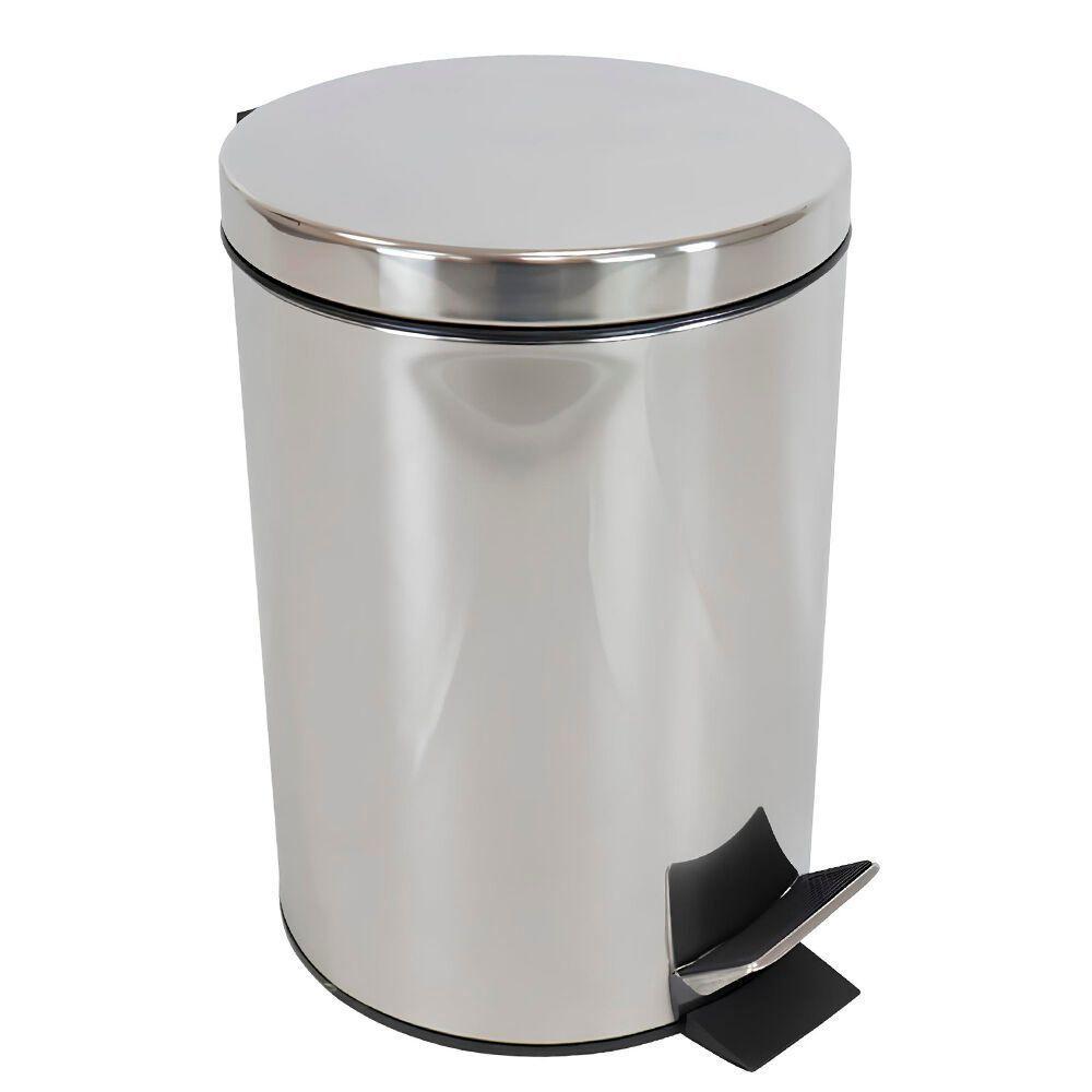 Lixeira Elegante De Aço Inoxidável 8l Com Pedal E Cesto Removível Para Sua Casa - 1