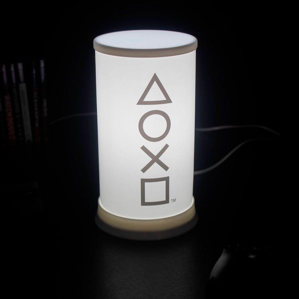 Abajur Luminário ícones Playstation Bivolt Branco - Estilo E Funcionalidade Gamer - 4