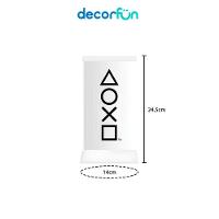 Abajur Luminário ícones Playstation Bivolt Branco - Estilo E Funcionalidade Gamer - 7