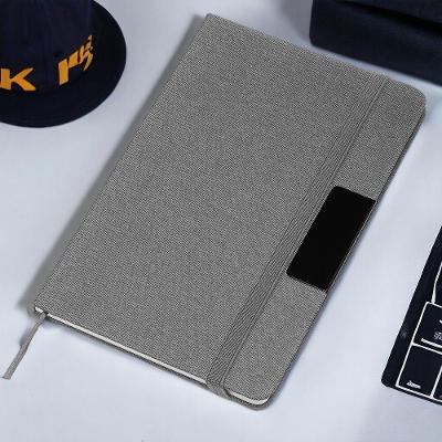 Caderno Elegante De Anotações 80 Folhas Com Elástico Cinza - Estilo E Praticidade Para Você