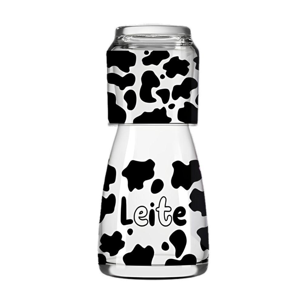 Elegante Jogo De Moringa De Vidro Com Copo - 500ml Para Servir Bebidas Com Sofisticação - 1