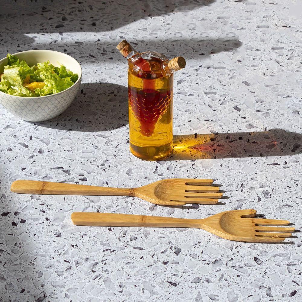 Galheteiro De Vidro 2 Em 1 Elegância Prática Para Azeite E Vinagre - 1