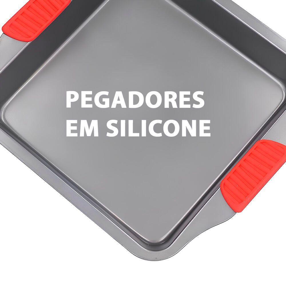 Assadeira Antiaderente Quadrada 28x25cm - Praticidade E Sabor Na Sua Cozinha - 3