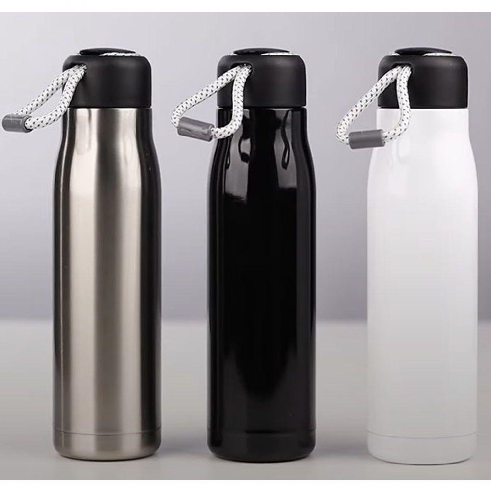 Garrafa Térmica 550ml Com Isolamento Térmico E Alça Prática Para Viagens E Atividades Ao Ar Livre - 4