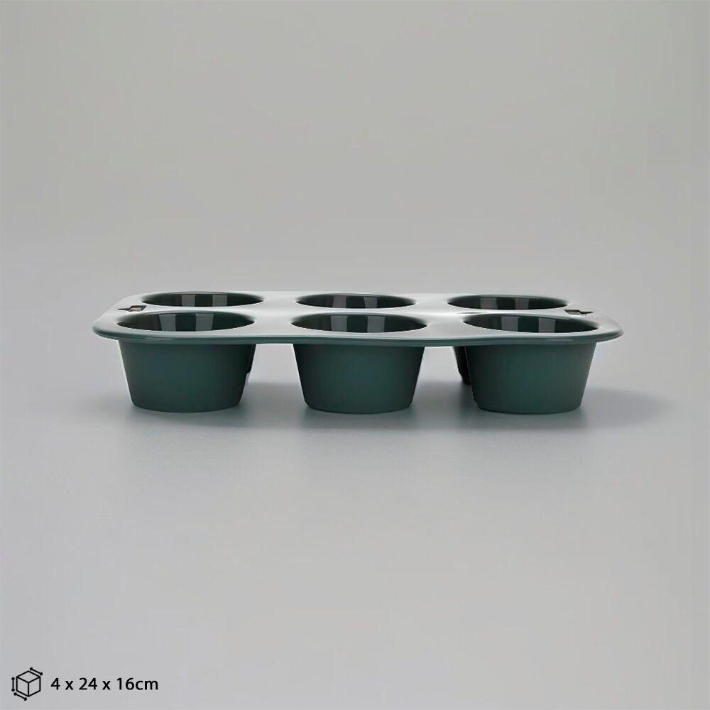 Forma De Silicone Retangular Para 6 Cupcakes - Praticidade E Sabor Na Sua Cozinha! - 2