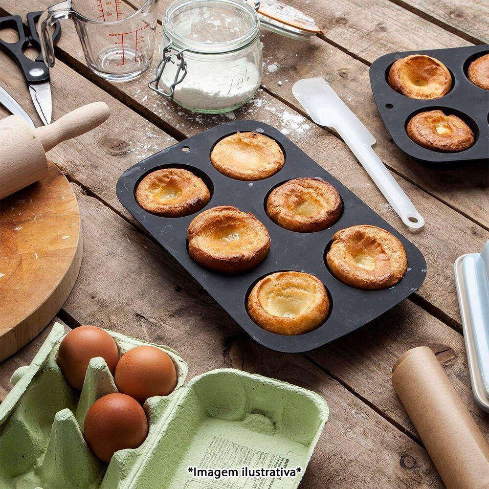 Forma De Silicone Retangular Para 6 Cupcakes - Praticidade E Sabor Na Sua Cozinha! - 6