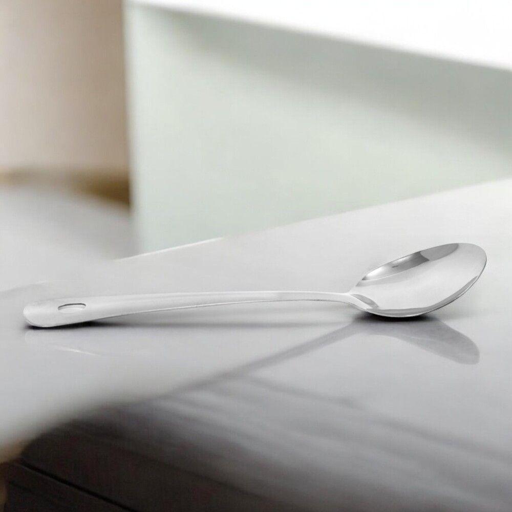Colher De Arroz Inox 31cm Com Suporte - Praticidade E Elegância Para Sua Cozinha - 3
