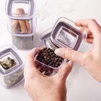 Conjunto Elegante De 6 Potes Herméticos Para Temperos - Organização E Frescor Na Cozinha - 3