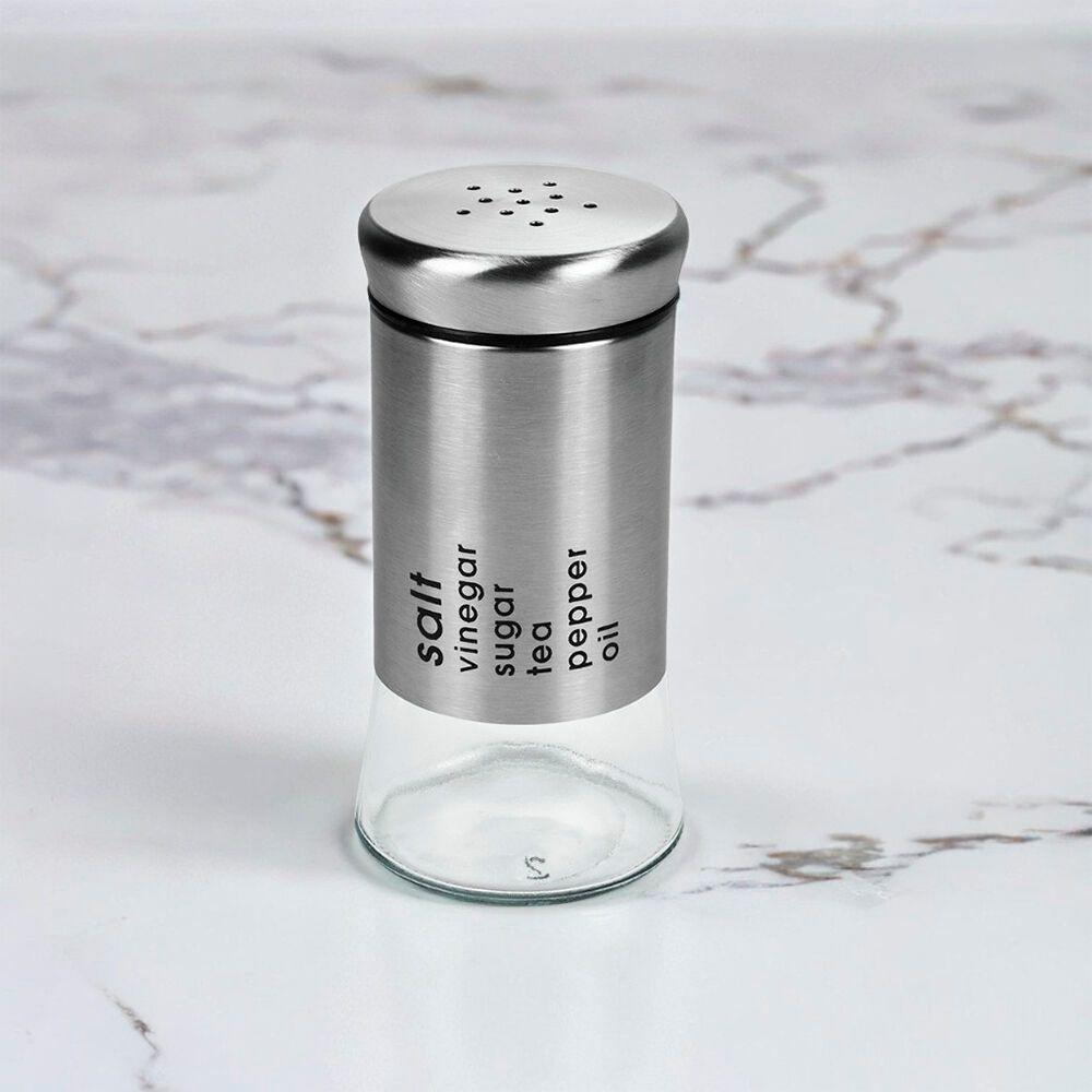 Conjunto Elegante De Saleiro E Pimenteiro De Vidro - 100ml Para Temperos Práticos - 4