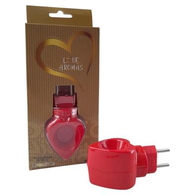 Difusor Elétrico Aroma Love - Coração Vermelho, Perfumação E Decoração Para Seu Lar