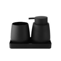 Conjunto Sofisticado De Acessórios Para Banheiro Moderno 5 Peças Preto - Estilo E Praticidade - 6