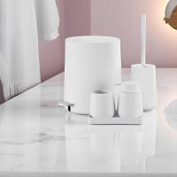 Acessórios Para Banheiro 5 Peças - Elegância Moderna E Praticidade Em Branco - 2