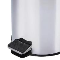 Lixeira Elegante Inox Redonda Com Pedal 20l - Estilo E Praticidade Para Seu Espaço - 2