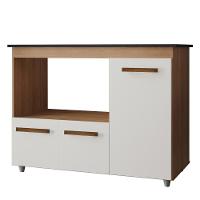 Balcão Para Cooktop 5 Bocas 3 Portas 114 Cm Ana Savana Off White Mobbs Savana Off White - 1