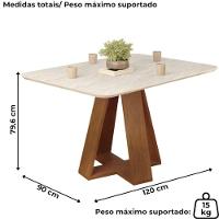 Mesa Jantar Kiara E 4 Cadeiras Yasmin Freijo Veludo Moca Dj Moveis