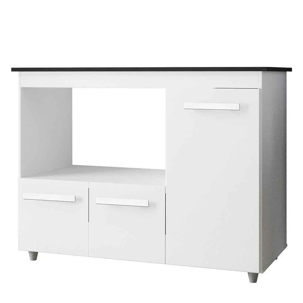 Balcão Para Cooktop 5 Bocas 114cm 9475 Branco Mobbs Branco - 1