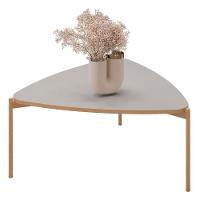 Mesa De Centro Lina 77 Cm Pes Metal Bali Dourado Dj Moveis - 1