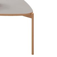 Mesa De Centro Lina 77 Cm Pes Metal Bali Dourado Dj Moveis