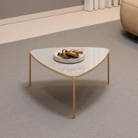 Mesa De Centro Lina 77 Cm Pes Metal Bali Dourado Dj Moveis - 6