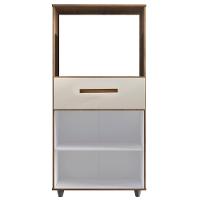 Balcão Multiuso Forno 2 Portas 1 Gaveta 60 Cm Luna Savana Off White Mobbs - 5