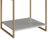 Mesa De Cabeceira Estilo Industrial 01 Gaveta P1026 Arenas Dourado Pp - 6