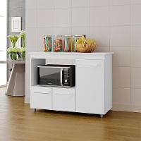 Balcão Multiuso 3 Portas 114cm 9480 Branco Mobbs - 6