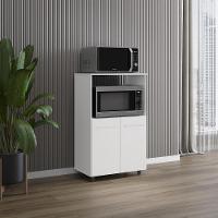 Balcão Multiuso 2 Fornos 60 Cm Tais Branco Mobbs - 5