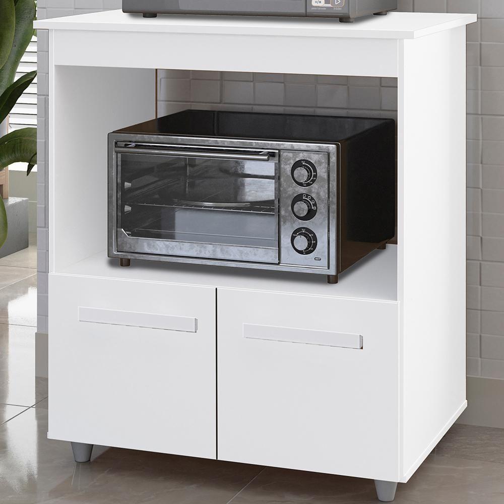 Balcão Multiuso Forno 2 Portas 75 Cm Angela Branco Mobbs - 2