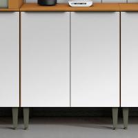 Balcão Com Tampo 2 Portas 70 Cm Mdf 2006805 Cinamomo Branco Armoveis - 2