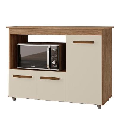 Balcão Multiuso 3 Portas 114cm 9480 Savana Off White Mobbs