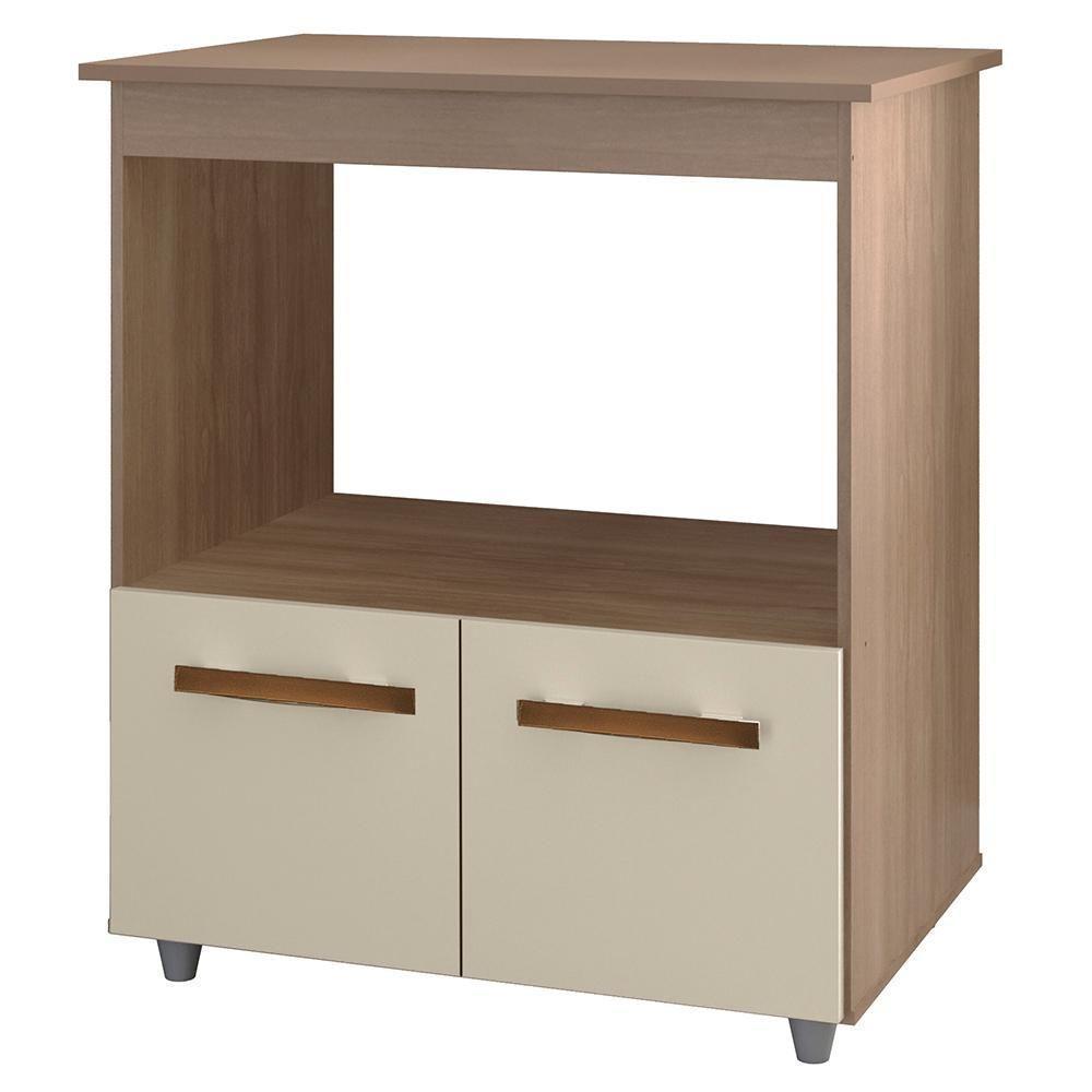 Balcão Multiuso Com Nicho 75cm 9450 Savana Off White Mobbs - 1