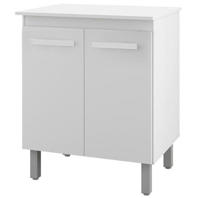 Balcão Multiuso 2 Portas 75 Cm Serena Branco Mobbs