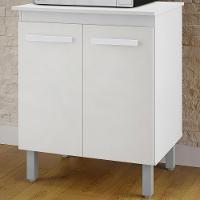 Balcão Multiuso 2 Portas 75 Cm Serena Branco Mobbs - 2