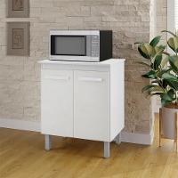 Balcão Multiuso 2 Portas 75 Cm Serena Branco Mobbs - 6